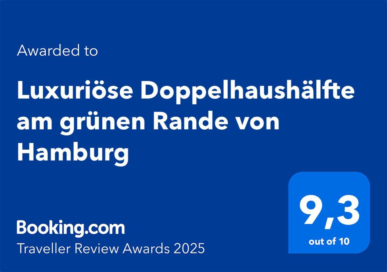 Апартаменты Luxurioese Doppelhaushaelfte Am Gruenen Rande Von Hamburg Oststeinbek Экстерьер фото